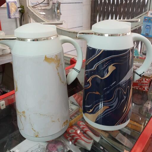 فلاسک طرح سنگ مارک سیلور 1 لیتری